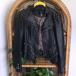 Vegan leather jacket
